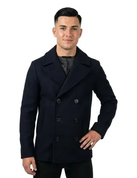 Cappotto Merchant Wool Blend Pea Eclipse Navy M
