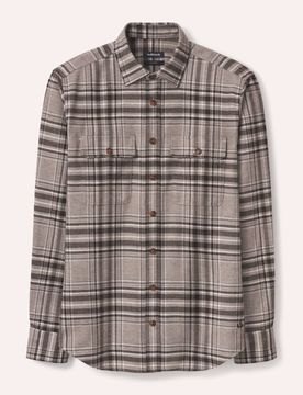 Flanell-Overshirt, Regular Fit#noch offen: Größenlauf, Farbe Grau, 41/42, extra weicher Baumwoll-Flanell modern und vielseitig Herren