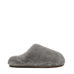 Womens Cloud Street Slippers - Grey Textile - Size Uk 3