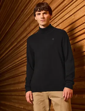 Street One Basic Turtleneck Pullover male Schwarz