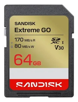 Carte Mémoire Extreme Go 64gb Black / Gold One Size unisex - SanDisk - FashionsVida