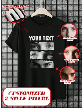 Camisetas personalizadas DIY para mujer, fotos de alta resolución: amante/amigo/familia/mascota, eslóganes, nombre, letras divertidas, San Valentín - Shein - FashionsVida