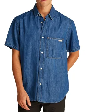 Herren Hemd Azurblau 486020