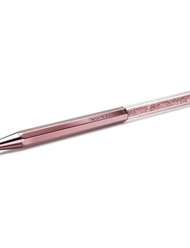 Crystalline Kugelschreiber, Achteckform, Rosa, Rosa lackiert Unisex OS