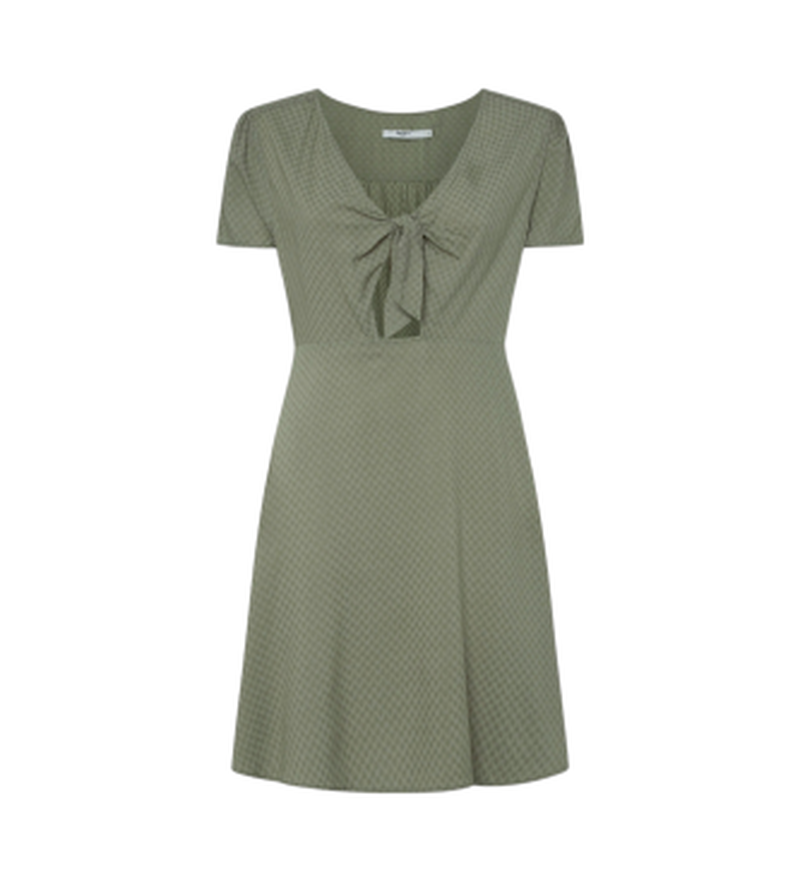 Para mujer. PL953568 Vestido Nani (XS), Casual, Viscosa, Manga corta, Sostenible