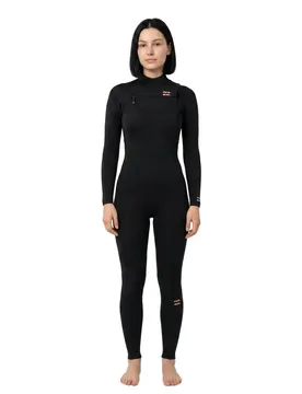 Combinaison En Néoprène à Manches Longues Et Fermeture éclair Sur La Poitrine Foil 5/4 Mm Black XL