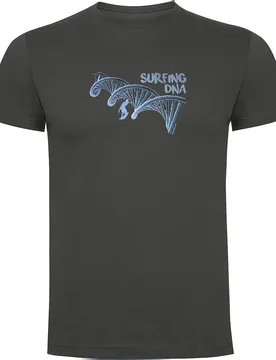 T-shirt à Manches Courtes Surf Dna Dark Grey 2XL - Kruskis - FashionsVida