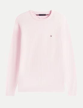 Pullover mit Flag-Stickerei Rosa XL