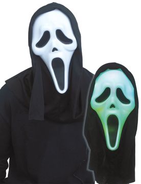 Scream Leuchtende Maske für Erwachsene mehrfarbig