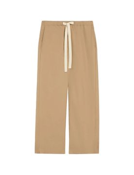 Straight Leg Cotton Trousers - Size S