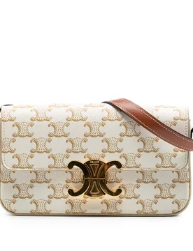 Triomphe Coated Canvas Claude Shoulder Bag - Celine - FashionsVida
