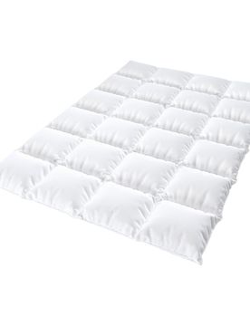 Feder-Daunen Steppbett "Zirbe", 135x200 cm weiss