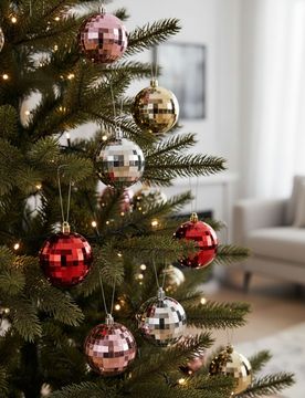 Set di 8 palline di Natale - multicolor