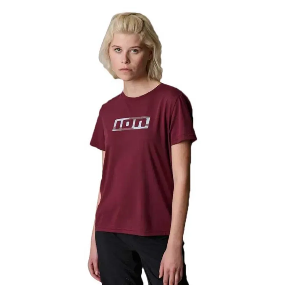 Maglia Da Enduro A Maniche Corte ic Dr Purple / Red - Ion - FashionsVida