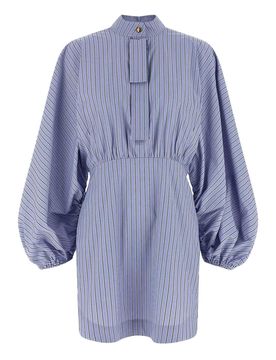 MiniVestito a righe con coulisse