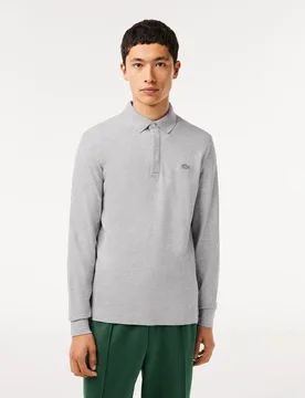 Polo de hombre Smart Paris de piqué de manga larga - Lacoste - FashionsVida