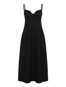 Co Vestito midi dal taglio bustier