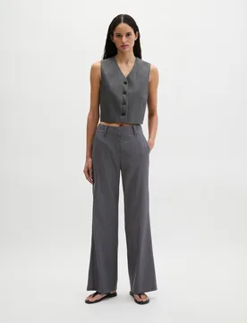 Chino acampanado de viscosa lino stretch - MARC O'POLO - FashionsVida