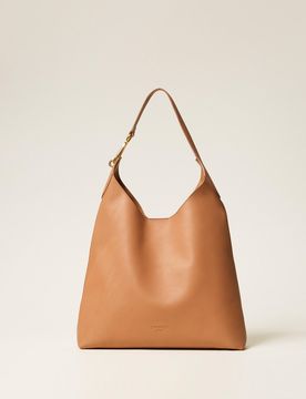 Besace en cuir avec mousqueton