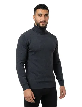 Pull à Col Roulé 1414357 Navy 3XL