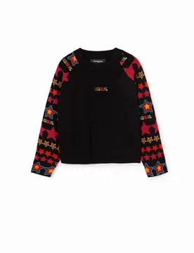 Sweat-shirt étoiles BLACK 5/6 female - Desigual - FashionsVida