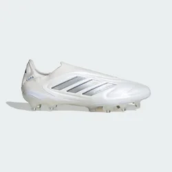 Unisex Copa Pure 3 Elite Laceless Firm Ground Boots - White Leather - Size Uk 12
