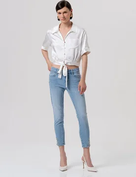 Fracomina jeans donna blu chiaro - Fracomina - FashionsVida
