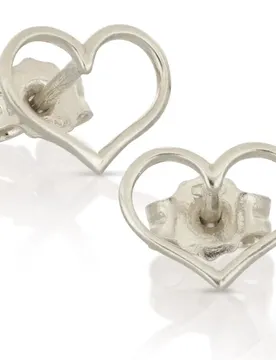 Orecchini Cuore Oro Bianco 18 kt GL102536