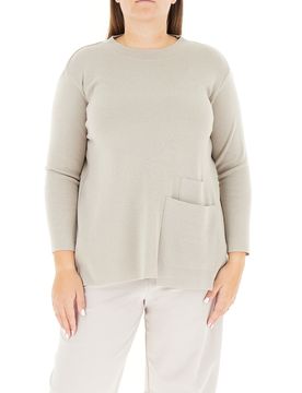 Maglia misto lana GRIGIO GHIACCIO XL