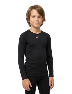 Maglietta Intima Tenica A Maniche Lunghe Brama Classic Black 11-14 Anni - Joma - FashionsVida