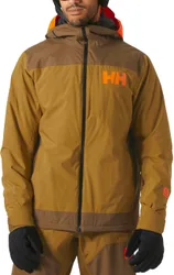 Veste de ski imperméable et isolée en PrimaLoft Balck Eco® - Powdreamer 2.0 Jacket Sepia - Taille S - Marron