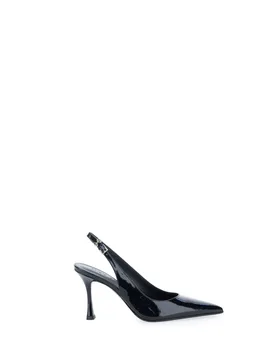 Décolleté slingback pelle lucida NERO 39 - SERGIO LEVANTESI - FashionsVida