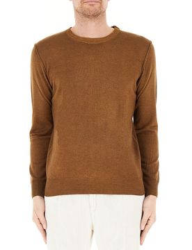 Maglione girocollo lana COGNAC XL