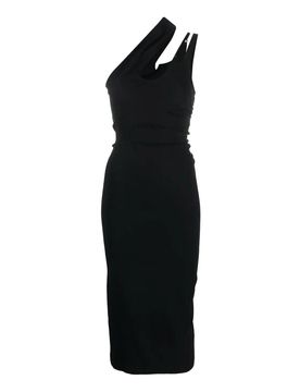 Mugler Vestito midi nero
