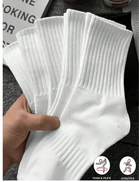 Cantidad] piezas Calcetines deportivos unisex cómodos, adecuados para entrenamiento, casual diario y uso de negocios, que absorben la humedad, resist - Shein - FashionsVida