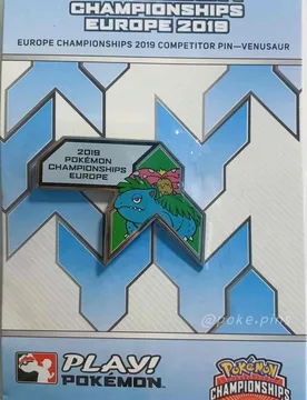 Pokemon Europe Championships 2019 Venusaur Pin Badge - Pokémon - FashionsVida