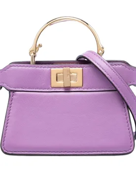 Nano Calfskin Peekaboo ISeeU Maxi Handle Satchel - Fendi - FashionsVida