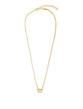 Collana ganci a doppia catena con cristalli