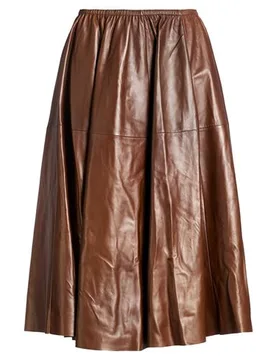 Falda midi Mujer Marrón chocolate 34 Mujer - Tod's - FashionsVida