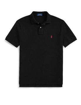Polo Custom Slim Fit negro XL