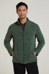 Snowdon II Mens Full-Zip Fleece Jacket - Green - Green - Size: XXS