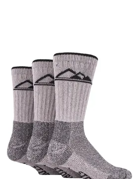 Pair Stone / Black Luxury Boot Socks Men's 6-11 Mens - - Multi Coloured - Size: 6-11 Mens - Storm Bloc - FashionsVida