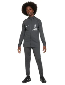 Kinder Trainingsanzug mit Kapuze Liverpool FC Dri-Fit Strike 2023/24 - Gris - unisex - Size: 10/12 ans
