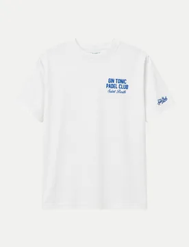 T-Shirt Gin Tonic Padel Club Weiß L - MC2 SAINT BARTH - FashionsVida