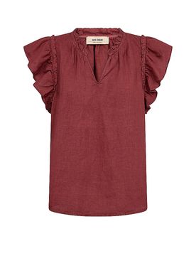 Leinenbluse MMTEALINEN braun L damen