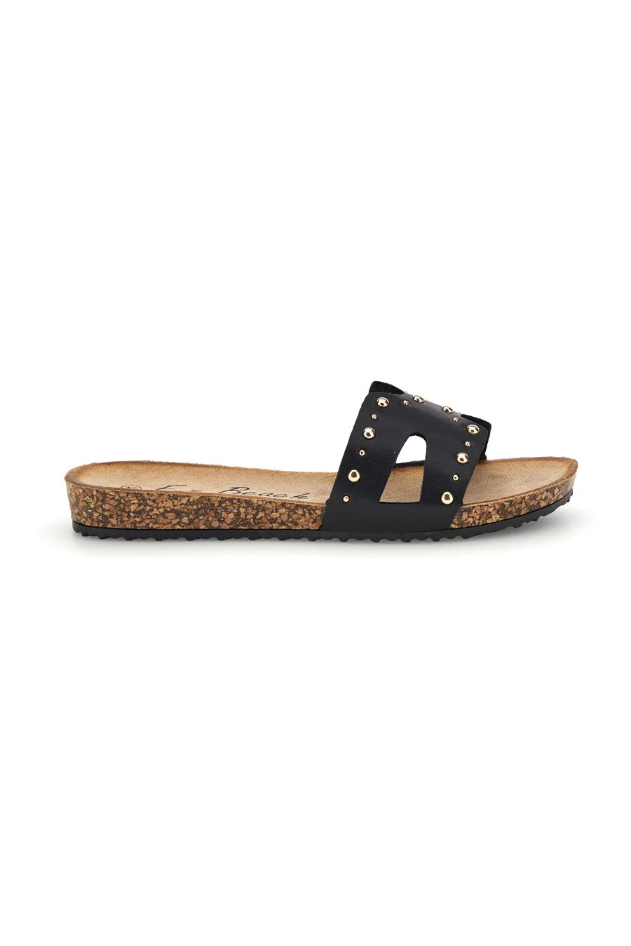 Ciabatte nere con borchie 18108 39 - FUN BEACH - FashionsVida