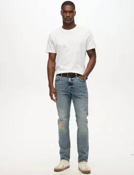 Superdry Herren The Merchant Store - Slim-jeans aus Bio-material Blue - Größe: 30/32 - 139.99 - FashionsVida