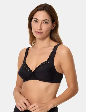 Reggiseno Cotton Support Black 95