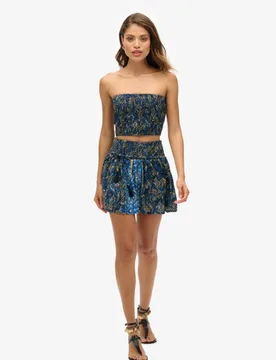 Superdry Damen Paisley-minirock Marineblau - Größe: 40 - 54.99 - FashionsVida
