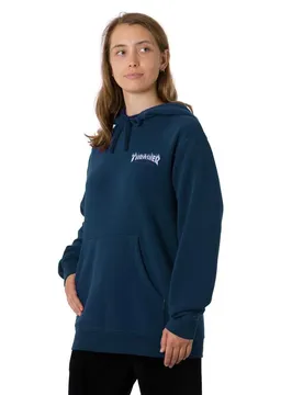 Sweat à Capuche Thrasher Flame Dot Navy L